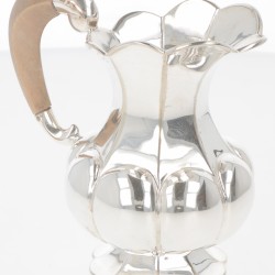 (3) delig koffieservies zilver.