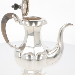 (3) delig koffieservies zilver.