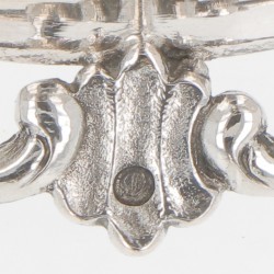 Bonbonmandje zilver.
