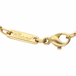 Geelgouden Chopard Happy Diamonds collier, met ca. 0.02 ct. diamant - 18 kt.