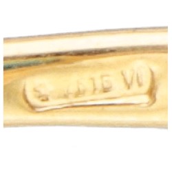 Marco Bicego 18 kt. geelgouden 'Murano' ring bezet met blauwe topaas.