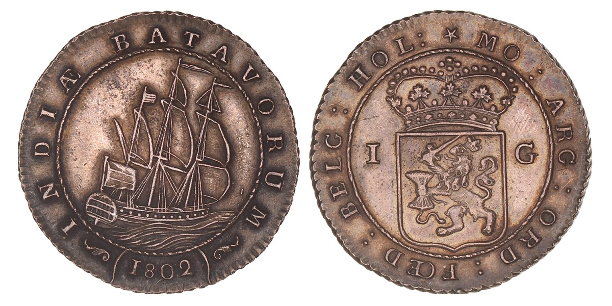 1 Gulden. 1802. Prachtig -.