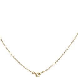 14 kt. Geelgouden antieke negligé collier bezet met roos geslepen diamanten en parels.