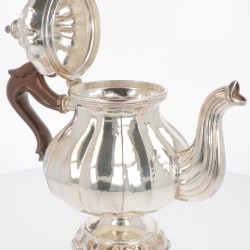 (3) delig koffieservies zilver.