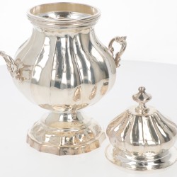 (3) delig koffieservies zilver.