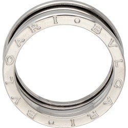 Bvlgari 'B.zero1' 18 kt. witgouden 3-band ring.