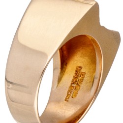 14 kt. Geelgouden ring door Finse designer Björn Weckström voor Lapponia.