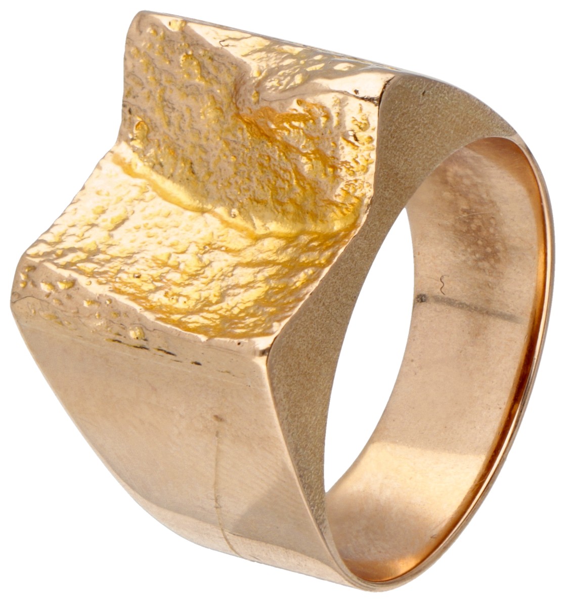 14 kt. Geelgouden ring door Finse designer Björn Weckström voor Lapponia.