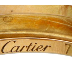 18 kt. Geelgouden Cartier 'Double C' ring.