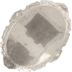 Dienblad zilver.