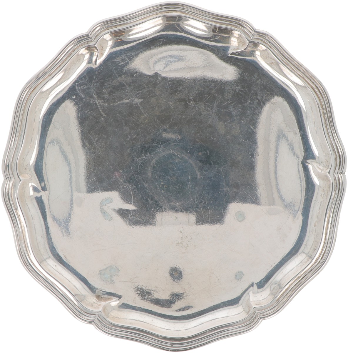 Dienblad zilver.