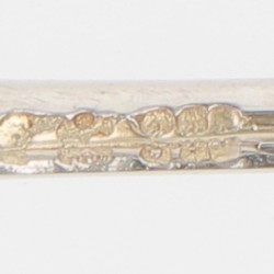 (12) delige set theelepels zilver.