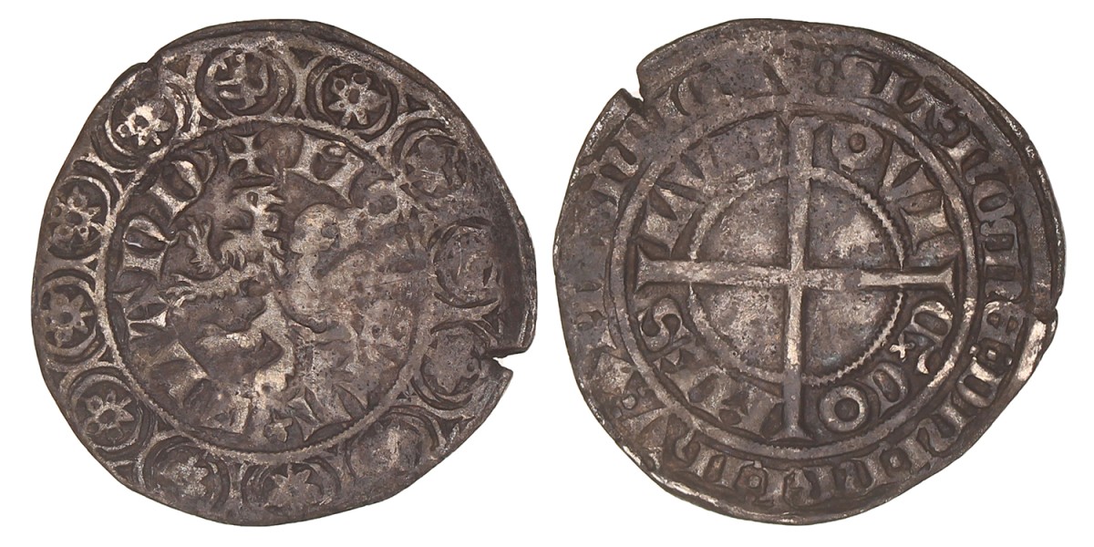 Groot compagnon of Leeuwengroot. Vlaanderen. Lodewijk van Male. Z.j. (1346 - 1364). Zeer Fraai.