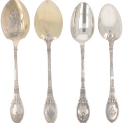 (12) delige set bestekdelen zilver.