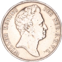 1 Gulden. Willem I. 1840. Zeer Fraai -.