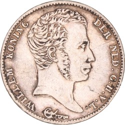 ½ Gulden. Willem I. 1822 U zonder volledige naam van Michaut. Zeer Fraai / Prachtig.