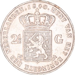 2½ Gulden. Willem I. 1840. Zeer Fraai -.