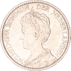 1 Gulden. Wilhelmina. 1911. Fraai / Zeer Fraai.