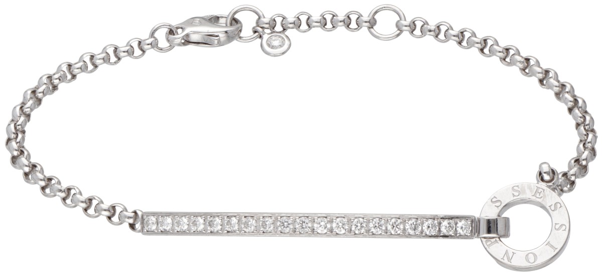 18 kt. Witgouden Piaget 'Possession' armband bezet met ca. 0.57 ct. diamant.