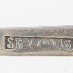 (10) delige set ijslepeltjes zilver.