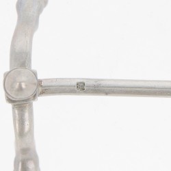 (6) delige set messenleggers zilver.