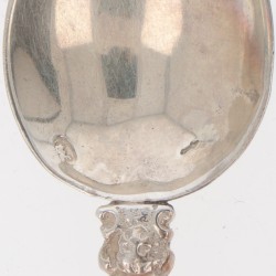 (8) delige set apostel theelepeltjes zilver.