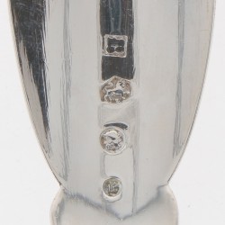 (2) delig lot strooilepels zilver.