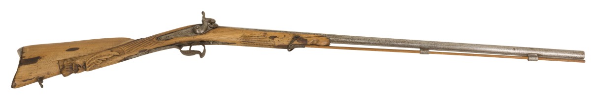 Een zwartkruit enkelloops kogel jachtgeweer, Duitsland, ca. 1900.