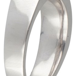 18 kt. Witgouden alliance ring bezet met ca. 1.05 ct. diamant.