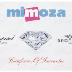 18 kt. Geelgouden Mimoza cocktail oorbellen bezet met ca. 1.67 ct. diamant en kleursteen.
