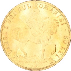 Romania. Kingdom. Carol I. 50 Lei. 1906.