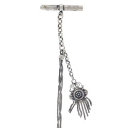 Chatelaine ketting voor zakhorloge - Zilver - Heren accessoires
