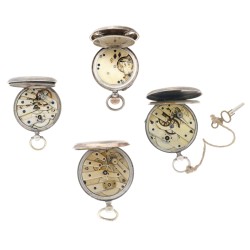 Lot (4) zakhorloges zilver - Herenzakhorloge