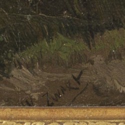Toegeschreven Willem de Zwart (Den Haag 1862 - 1931), Boerenerf.