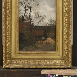 Toegeschreven Willem de Zwart (Den Haag 1862 - 1931), Boerenerf.
