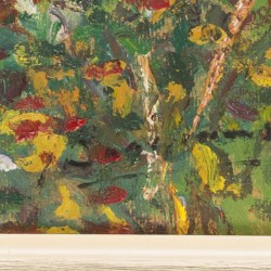 Jan Baartmans (Bergen op Zoom 189 - 1968), Boerderij tussen bloesembomen.