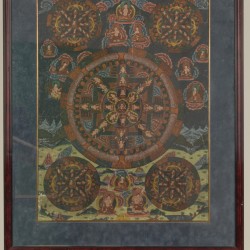 Een Tibetaans Boeddhistische thangka, Sino-Tibet, 1e helft 20e eeuw.