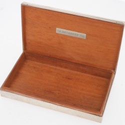 Tabaksdoos zilver.