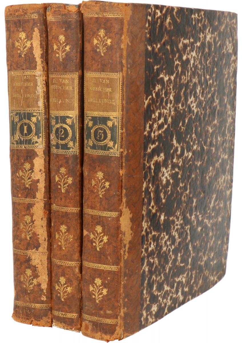 David van Gesscher, Een convoluut van (3) geneeskundige handboeken, Holland, 18e eeuw.