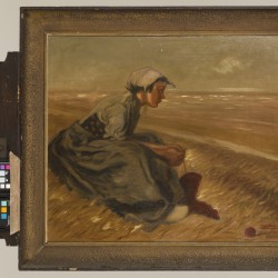 H. Veranneman, 20e eeuw, Een vissersmeisje aan de kust.