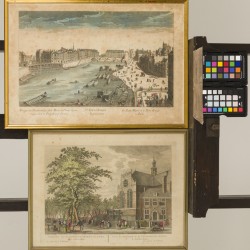 Een lot van (2) optica prenten.