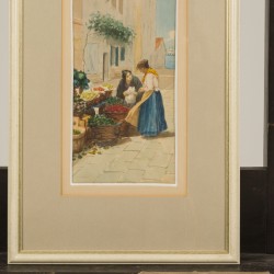 Italiaanse School, 20e eeuw. Straatje te Venetië (?).