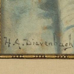 naar H.G. Dievenbach, Stilleven met droogboeket.