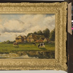 Adrianus van der Schouw (1873-1946), Koeien in de wei.