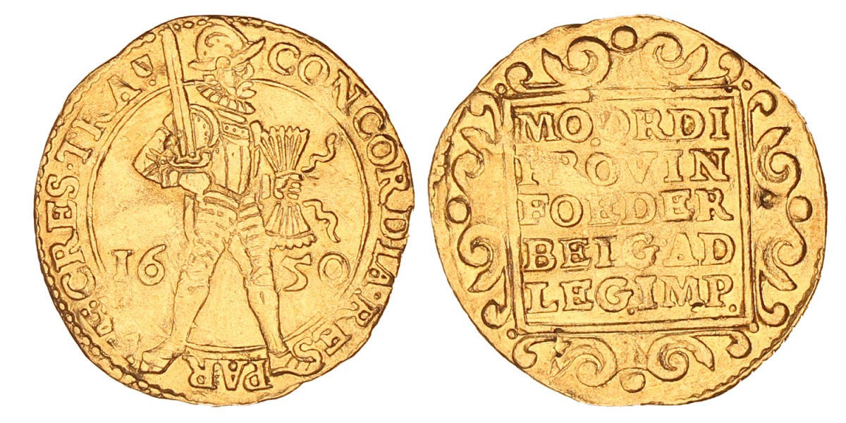 Gouden dukaat. Utrecht. 1650. Zeer Fraai +.