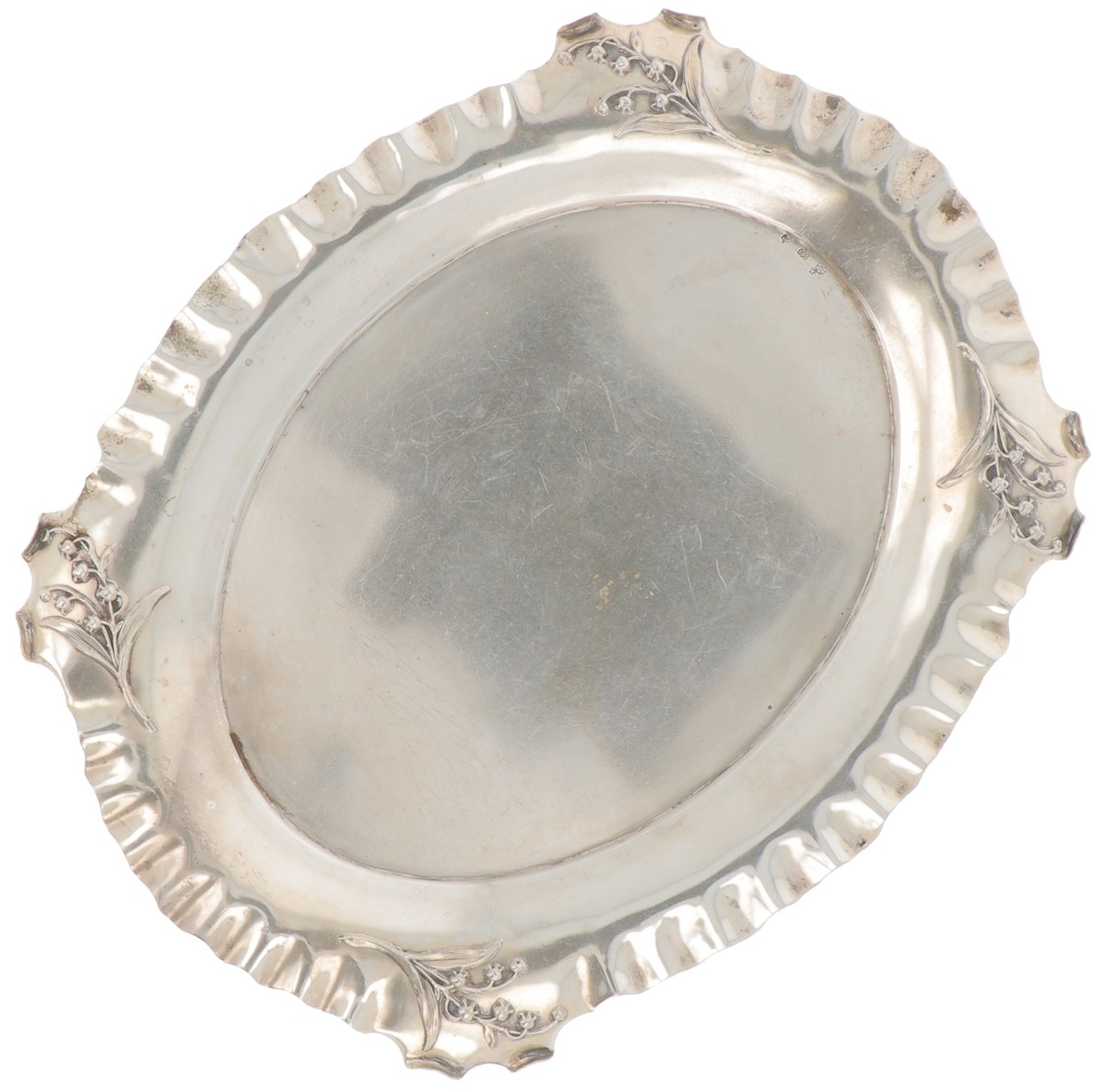 Dienblad zilver.