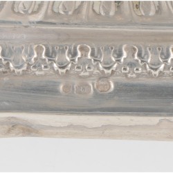 (2) delige set kandelaren zilver.