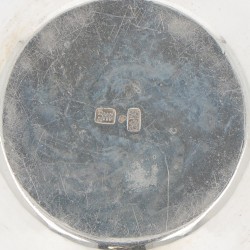 (3) delig lot zoutkelders zilver.