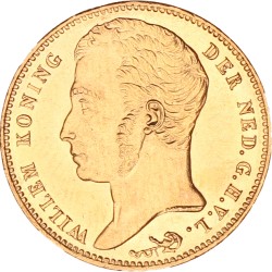 10 gulden goud. Willem I. 1840. UNC.