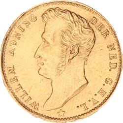 5 gulden goud. Willem I. 1826 B. Prachtig.